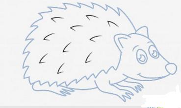 刺猬简笔画怎么画视频,刺猬简笔画手工
