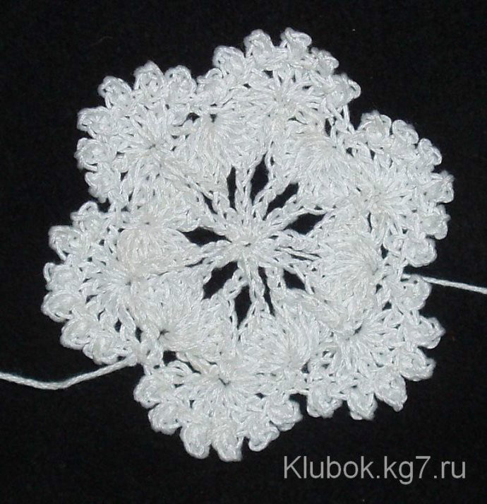 钩针六瓣花钩法,钩针教程六边形视频