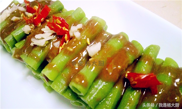 低脂凉拌豇豆,酸辣脆爽凉拌豇豆