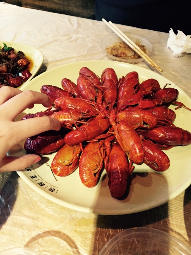 下暴雨横渡长江只为在樱花季吃上这口上过天天向上的蒸龙虾