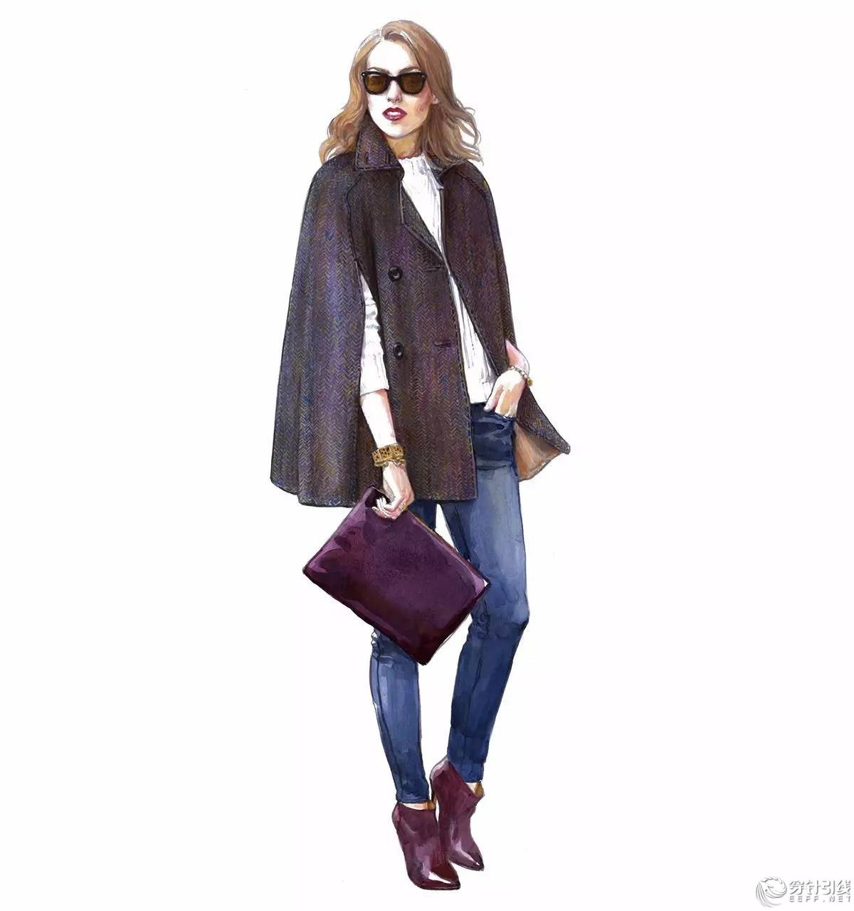 服装设计手绘时装,手绘时尚潮流服装