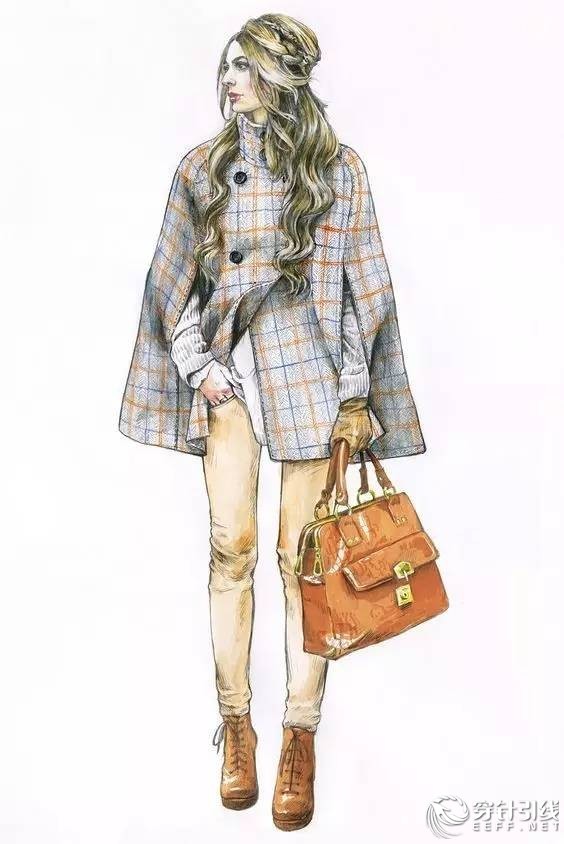 服装设计手绘时装,手绘时尚潮流服装