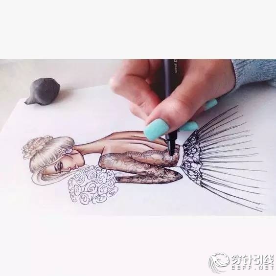 服装设计手绘时装,手绘时尚潮流服装