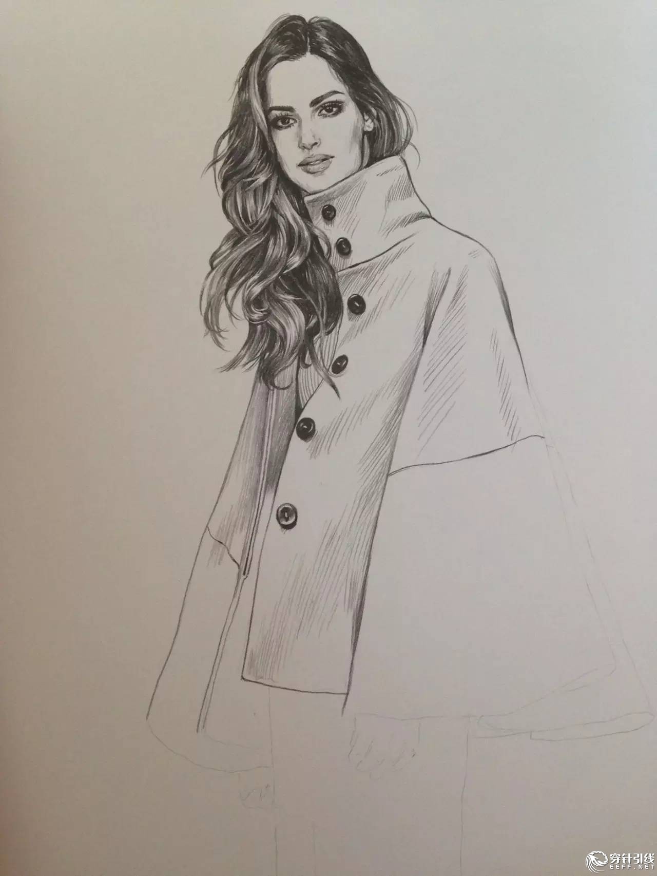 服装设计手绘时装,手绘时尚潮流服装