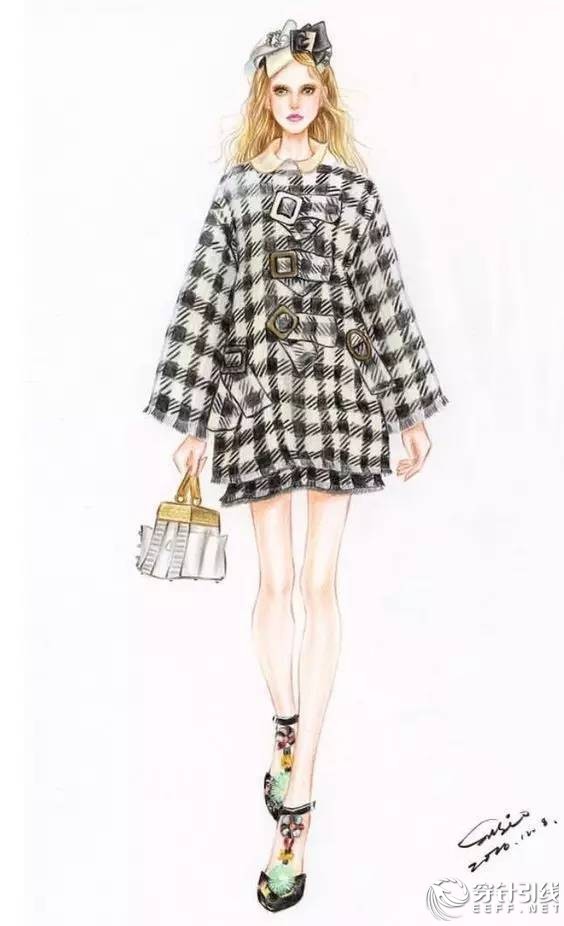 服装设计手绘时装,手绘时尚潮流服装