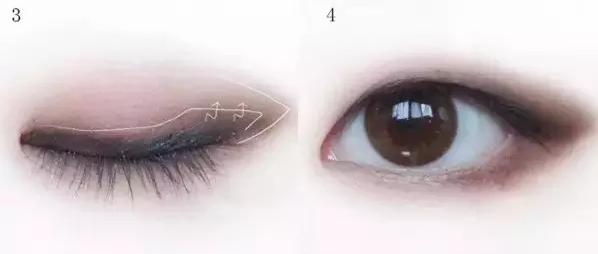 狐狸眼单眼皮怎么贴双眼皮画眼妆,单眼皮女生日常眼妆