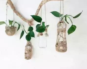 创意手工花盆旧物利用长方形,带把手茶壶旧物改造为花盆