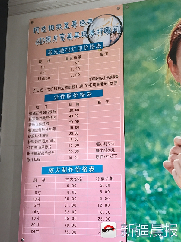 洗一张6寸照片成本多少钱,洗照片多少钱1张8寸