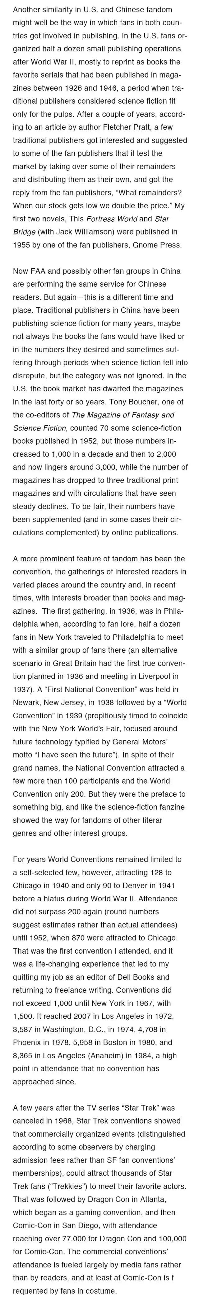 冈恩专栏｜科幻社群：超越国界、民族和文化的兄弟情谊