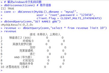 R访问数据库管理系统（通过RODBC包和RMySQL包方式）