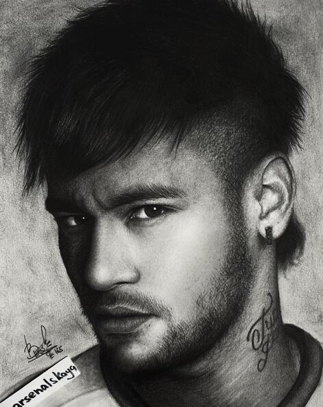 一组足球球星及教练素描头像，速度珍藏