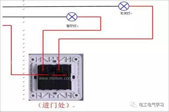照明专用三控开关接线图,照明开关加个插座接线图