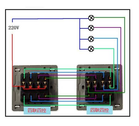 照明专用三控开关接线图,照明开关加个插座接线图