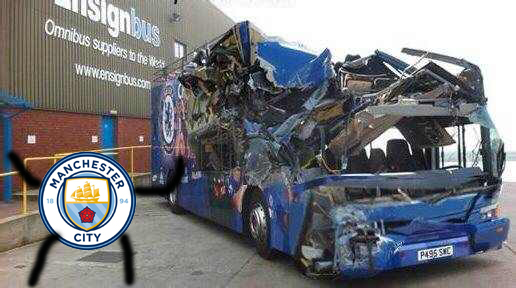 碰瓷！曼城或造英超争冠高速公路车子连环追尾案