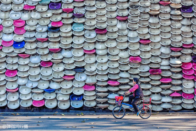 佛山石湾公园马桶瀑布,全球最大的人工马桶瀑布