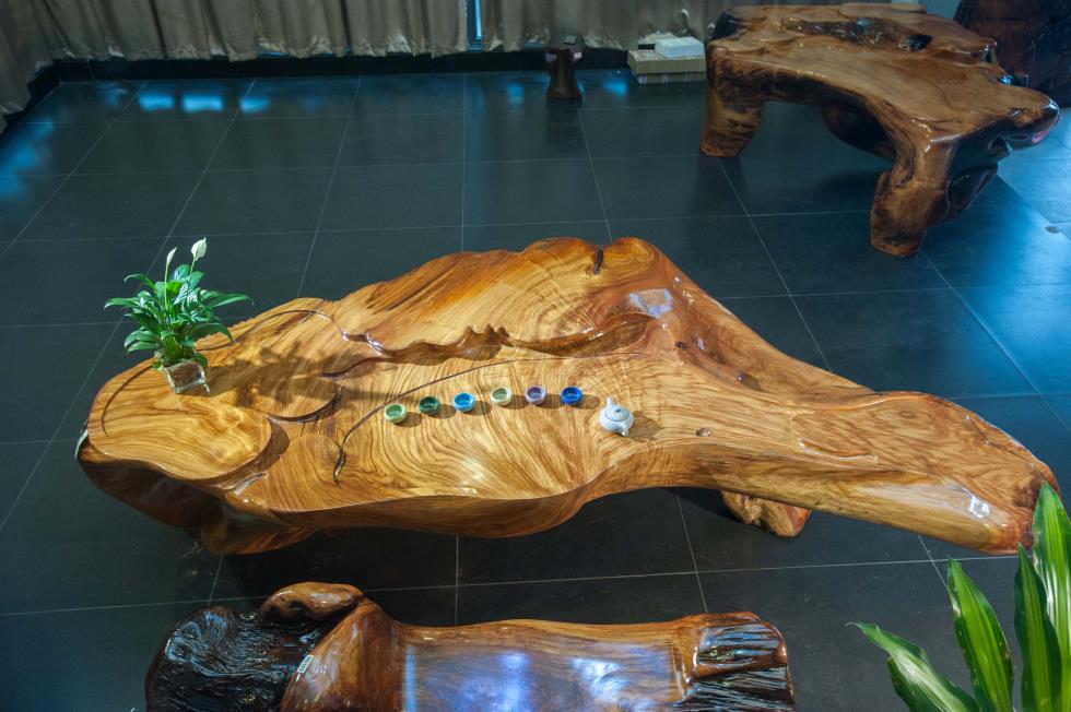 根雕手工茶几制作过程,根雕茶几制作过程视频