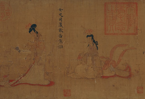 她，在大英博物馆修*物文**