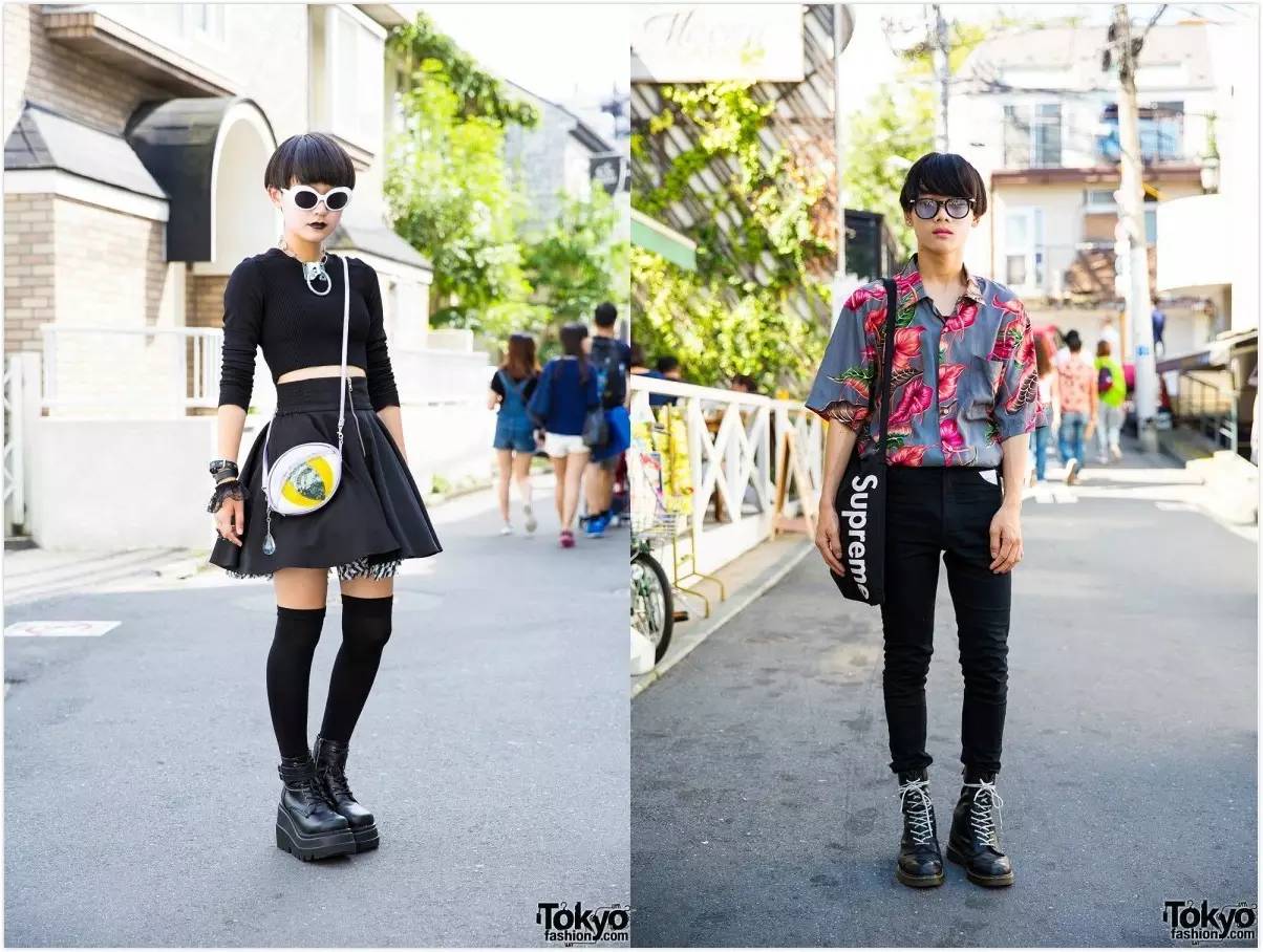 原宿街拍夏天穿什么,原宿潮酷穿搭