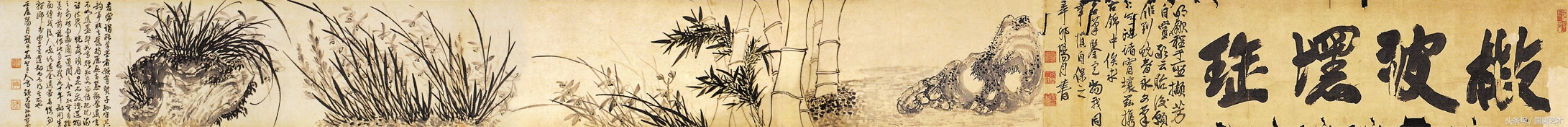 兰图国画图片,国画大师兰草画欣赏