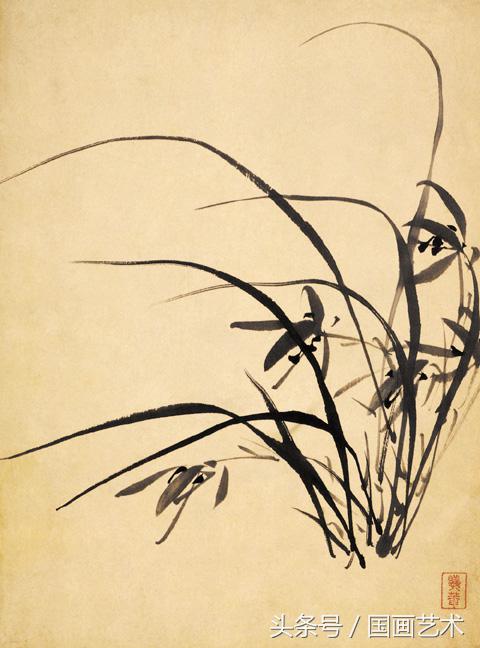 兰图国画图片,国画大师兰草画欣赏
