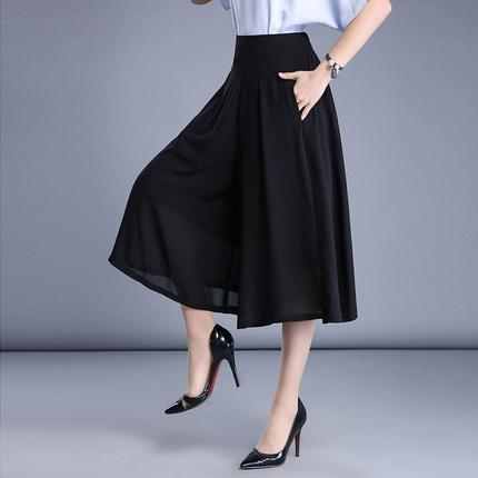 长款裙裤怎么搭配更时尚夏,超宽阔腿裙裤怎么搭配