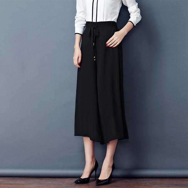 长款裙裤怎么搭配更时尚夏,超宽阔腿裙裤怎么搭配