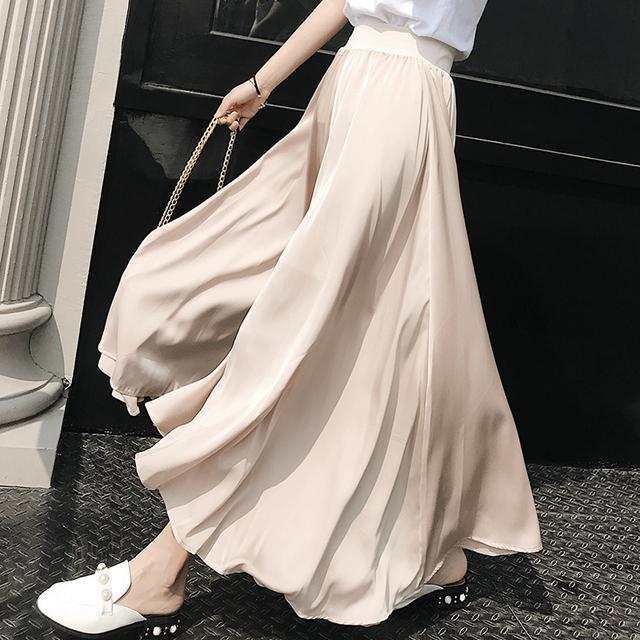 长款裙裤怎么搭配更时尚夏,超宽阔腿裙裤怎么搭配