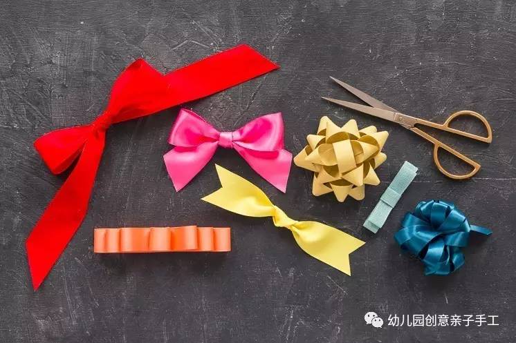 简单蝴蝶结手工幼儿,丝带蝴蝶结打法幼儿手工