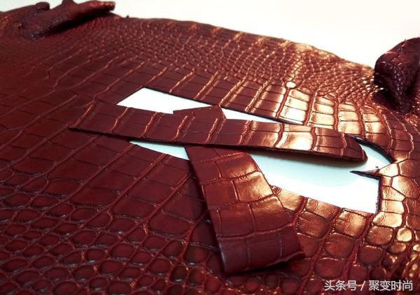 真正的鳄鱼皮表带,暗扣式鳄鱼皮表带