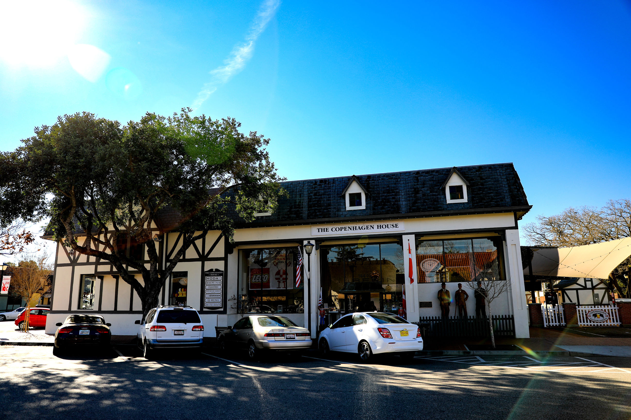 沐浴阳光下的田野,美国丹麦小镇索尔文