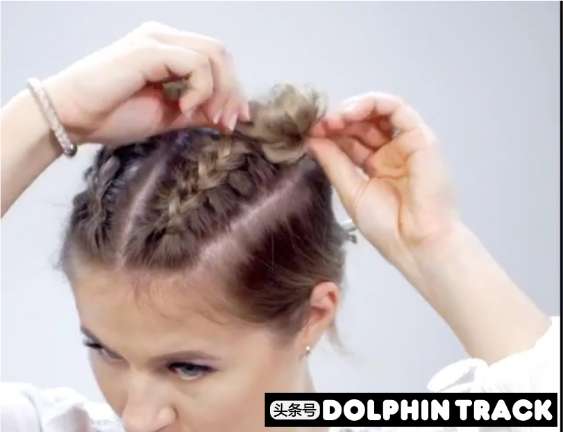 ins短发丝带编发,编发教程ins风短发