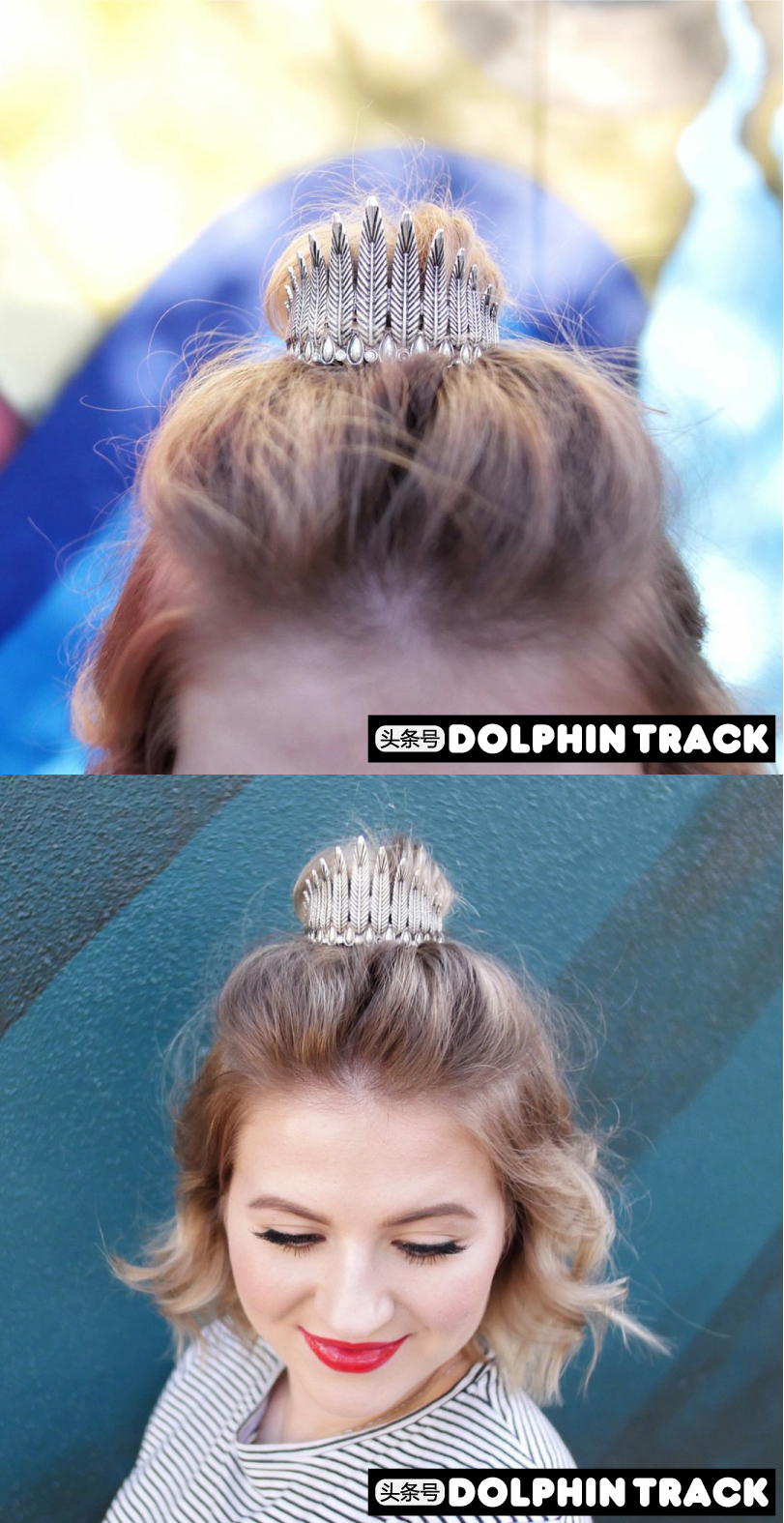 ins短发丝带编发,编发教程ins风短发