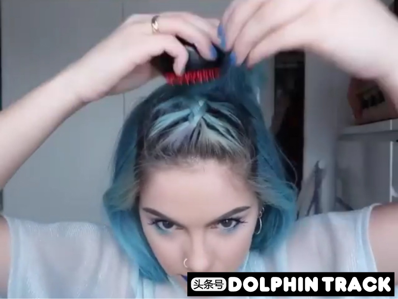 ins短发丝带编发,编发教程ins风短发