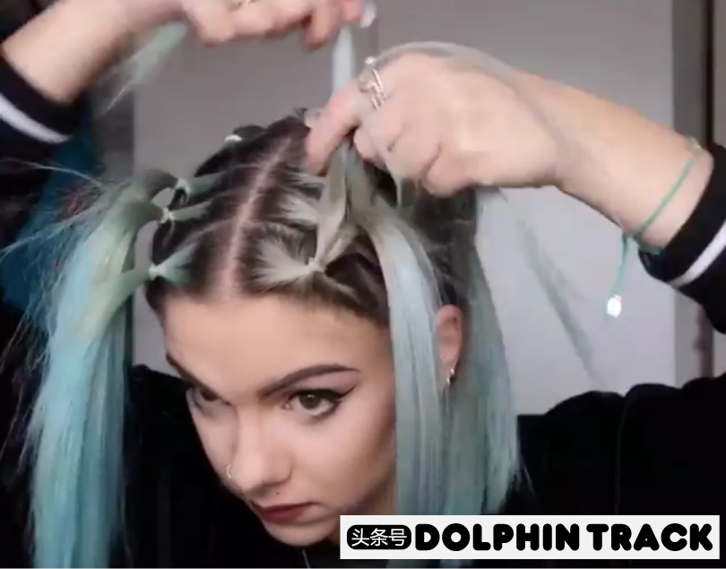 ins短发丝带编发,编发教程ins风短发