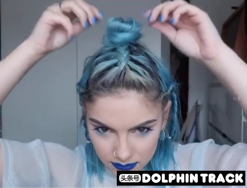 ins短发丝带编发,编发教程ins风短发