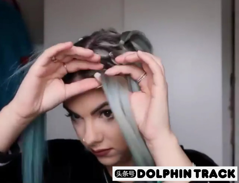 ins短发丝带编发,编发教程ins风短发