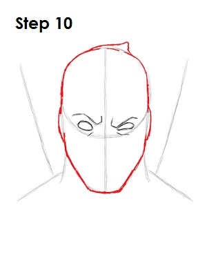 怎么画死侍的头侧面,死侍漫画怎么画