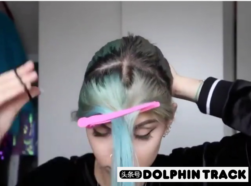 ins短发丝带编发,编发教程ins风短发