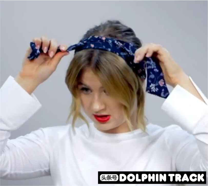 ins短发丝带编发,编发教程ins风短发