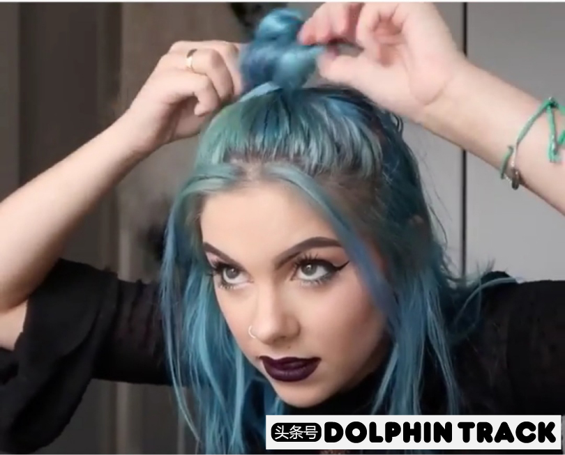 ins短发丝带编发,编发教程ins风短发