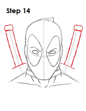 怎么画死侍的头侧面,死侍漫画怎么画