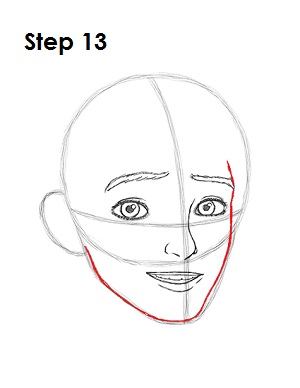 下面的学习如何画个冻的头发都白了的人