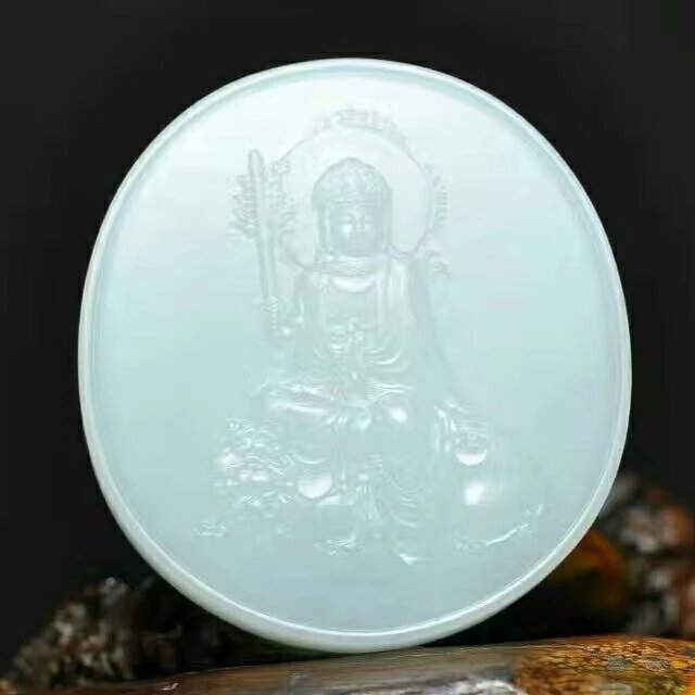 守护神本命佛吊坠和田玉,守护神本命佛和田玉青玉