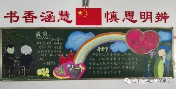 母亲节母爱的黑板报,母亲节黑板报又简单又好看图文