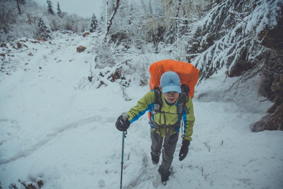 成体背包客带起包子重回甲尔猛措
