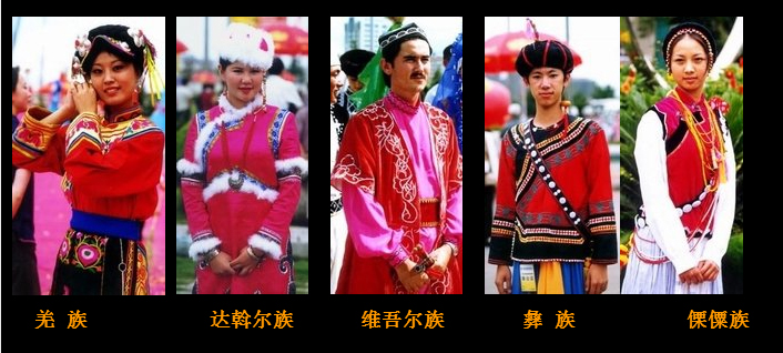 简单一点儿的56个民族服饰图,56个民族服饰手工作品幼儿园
