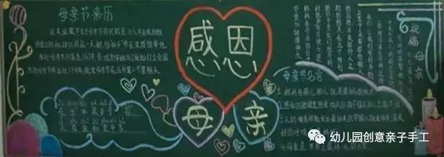 母亲节母爱的黑板报,母亲节黑板报又简单又好看图文