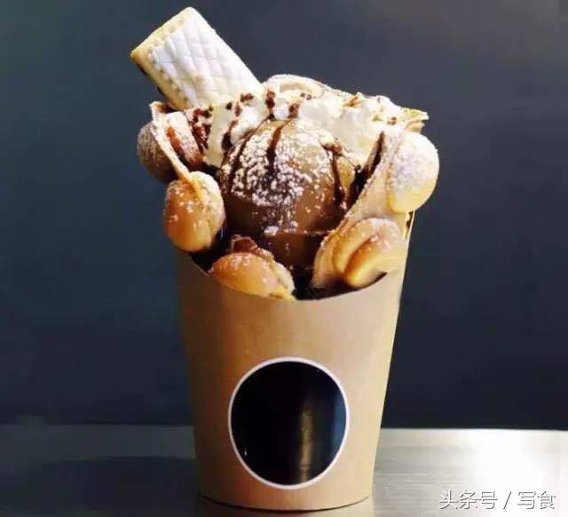 蛋仔冰淇淋有多美味,会爆浆的蛋仔冰淇淋