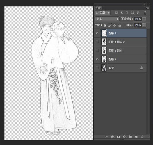 ps如何做成古风水墨晕染特效教程,ps荷花古风人物调色视频教程