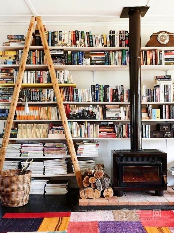 房间书架尺寸图大全,装修家庭书架图片